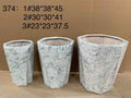 Marble Design pot (3 PCS)