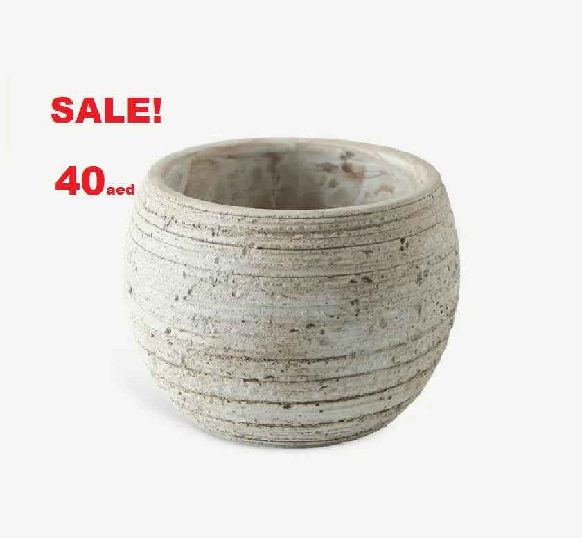Cement Planter Beige 13cm x11cm