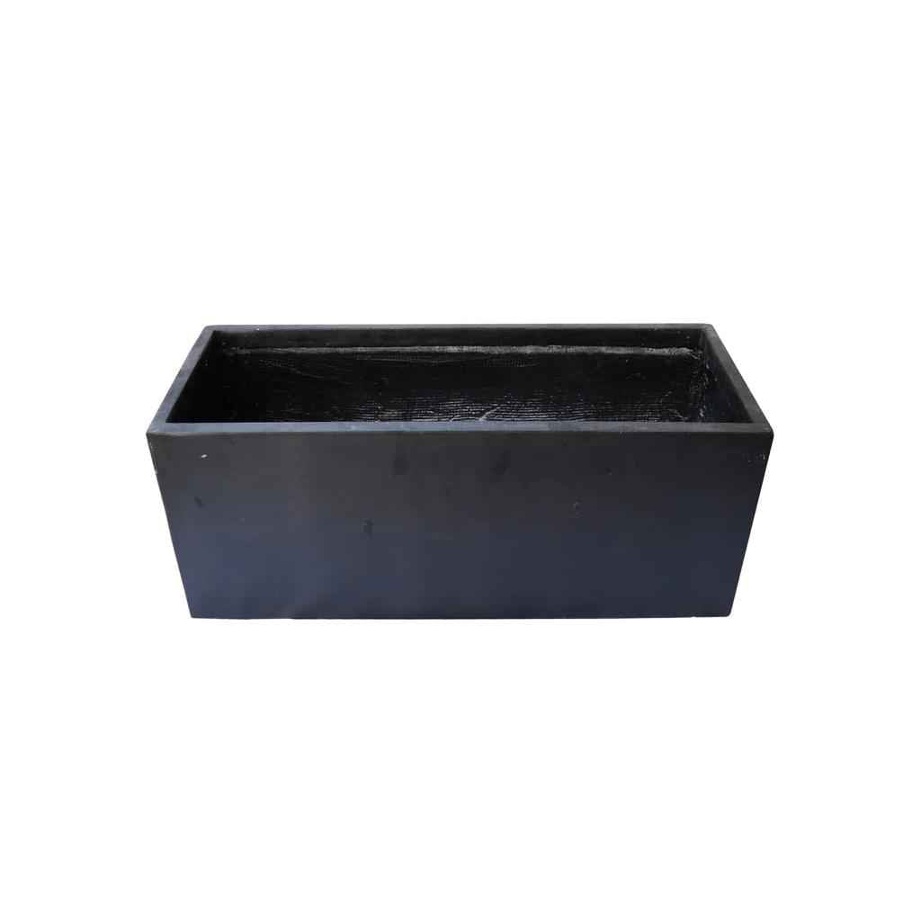FIBER-CEMENT BLACK PLANTER PLAIN Small GA30-330