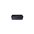 Rectangular black fiber cement planter box for indoor and outdoor plants