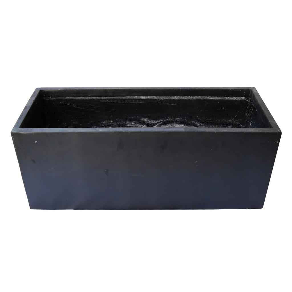 FIBER-CEMENT BLACK PLANTER PLAIN Small GA30-330