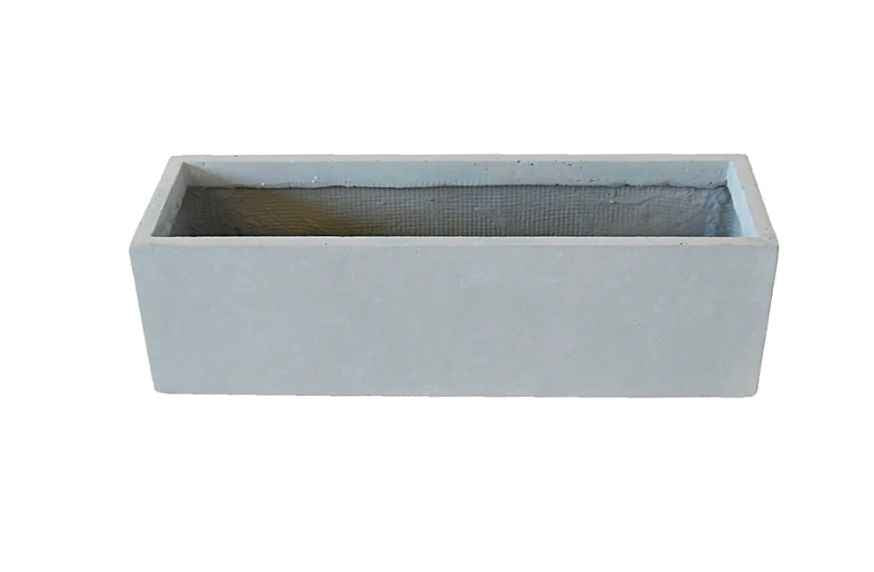 Rectangular FIBER-Clay Grey Planter