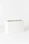 50cm x 50cm x 30cm White GRP Planter Pot - PlantmartAE