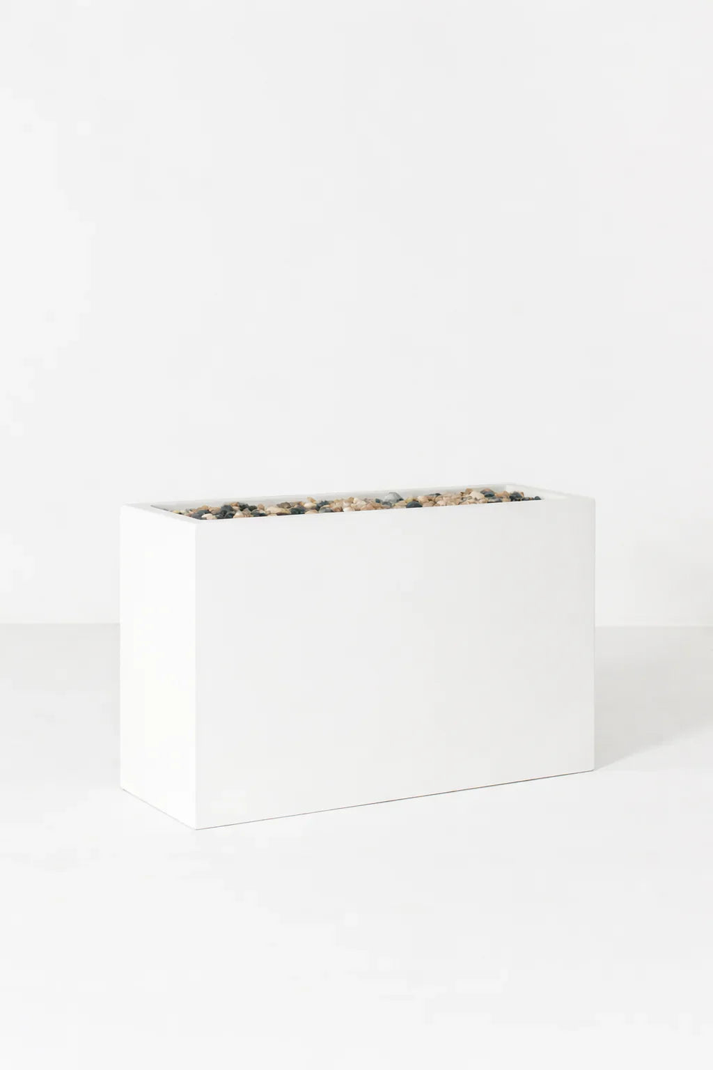 50cm x 50cm x 30cm White GRP Planter Pot - PlantmartAE