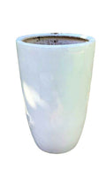 Round White CERAMIC Pot 56H x 33D