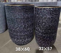 Gold/Black brushed Ceramic pot